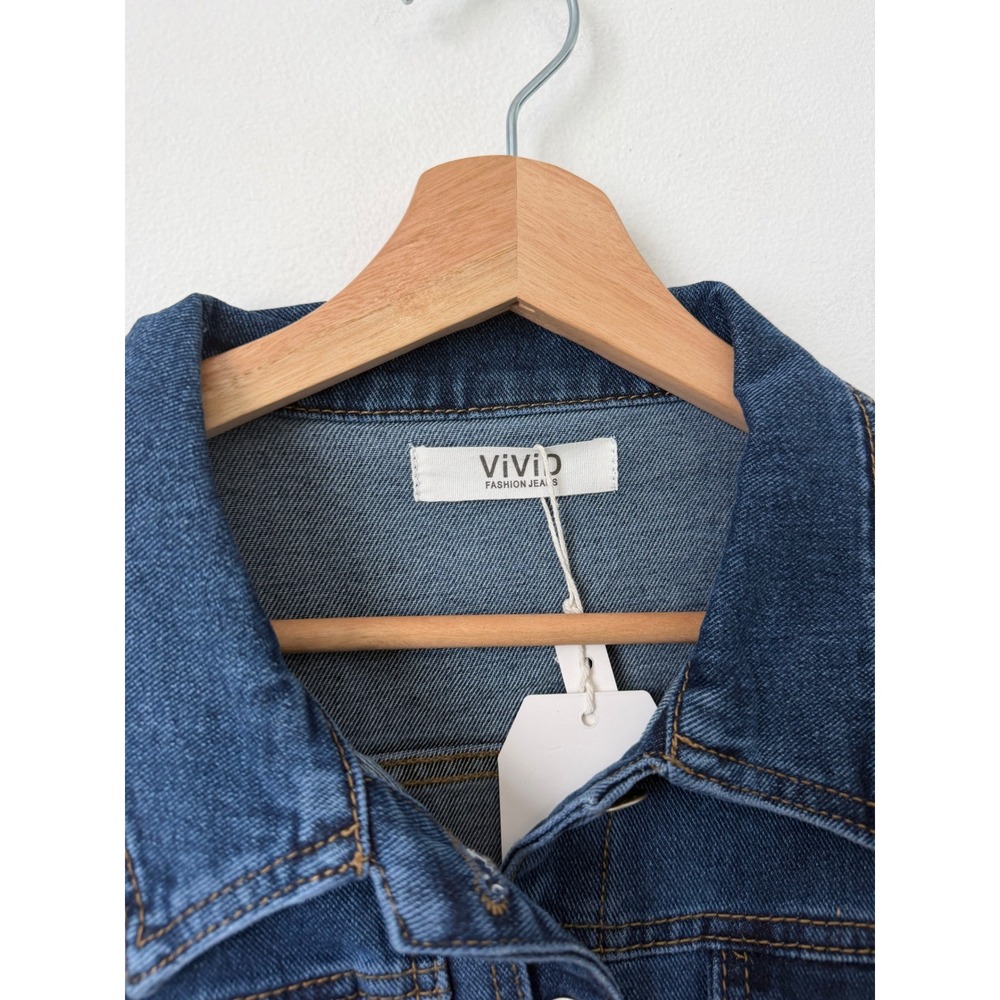 Women's Vivid Fashion Denim Jacket – Size 2XL – NWT - Picture 3 of 6